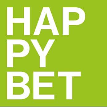 HappyBet - Unser Erfahrungsbericht mit dem Wettanbieter. Auf dem Bild: Das Logo von Happybet.