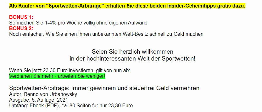 sportwetten arbitage